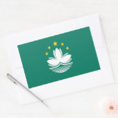 Vlag van Macau Rechthoekige Sticker (Envelop)