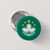 Vlag van Macau Ronde Button 3,2 Cm (Voorkant /achterkant)