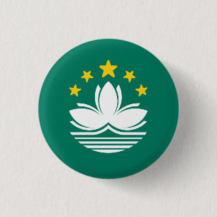 Vlag van Macau Ronde Button 3,2 Cm