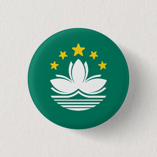 Vlag van Macau Ronde Button 3,2 Cm (Voorkant)