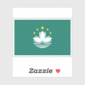 Vlag van Macau Sticker (Vel)