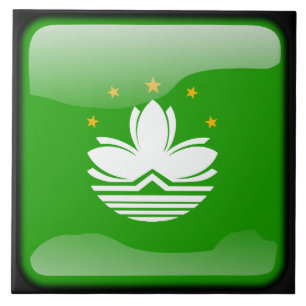 Vlag van Macau Tegeltje