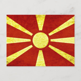 Vlag van Macedonië Briefkaart