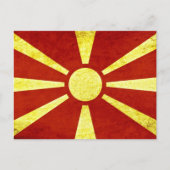 Vlag van Macedonië Briefkaart (Voorkant)