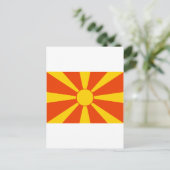 Vlag van Macedonië Briefkaart (Staand voorkant)