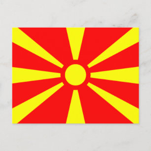Vlag van Macedonië Briefkaart