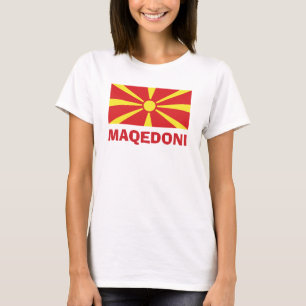 Vlag van Macedonië Maqedoni T-Shirt