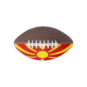 Vlag van Macedonië Mini Football (Voorkant)