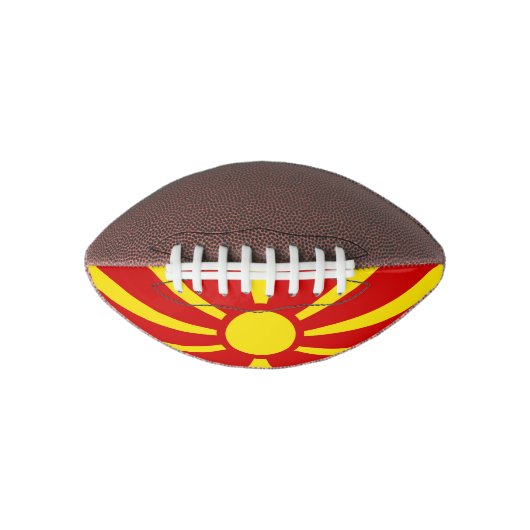 Vlag van Macedonië Mini Football (Voorkant)
