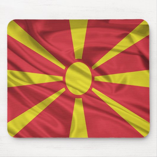 Vlag van Macedonië Muismat (Voorkant)