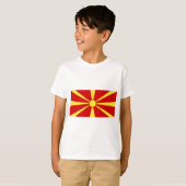 Vlag van Macedonië T-shirt (Voorkant volledig)