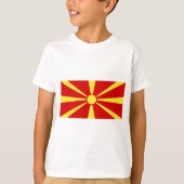 Vlag van Macedonië T-shirt (Voorkant)