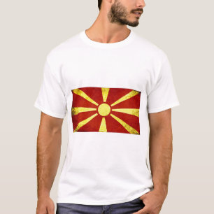 Vlag van Macedonië T-shirt