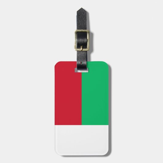 Vlag van Madagascar Easy ID Personal Bagagelabel (Voorkant verticaal)