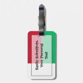 Vlag van Madagascar Easy ID Personal Bagagelabel (Achterkant verticaal)