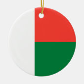 Vlag van Madagaskar (Afrikaans land) Keramisch Ornament (Voorkant)