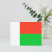 Vlag van Madagaskar Briefkaart (Staand voorkant)