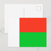 Vlag van Madagaskar Briefkaart (Voorkant / Achterkant)