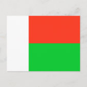 Vlag van Madagaskar Briefkaart (Voorkant)