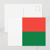 Vlag van Madagaskar Briefkaart (Voorkant / Achterkant)