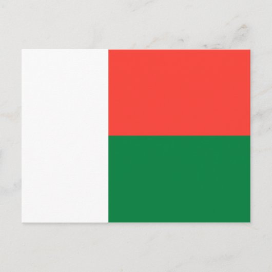 Vlag van Madagaskar Briefkaart (Voorkant)