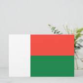 Vlag van Madagaskar Briefpapier (Staand voorkant)