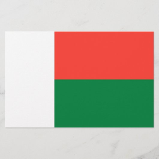 Vlag van Madagaskar Briefpapier (Voorkant)