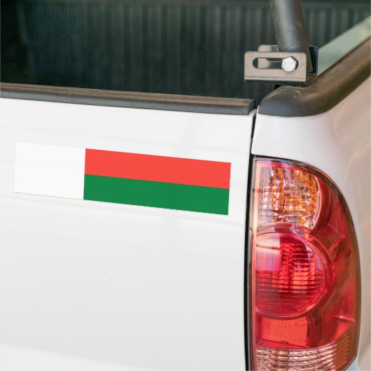 Vlag van Madagaskar Bumpersticker (Op Truck)