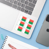Vlag van Madagaskar - een verzameling Sticker (Laptop met iPhone)