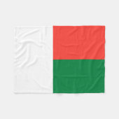 Vlag van Madagaskar Fleece Deken (Voorkant (Horizontaal))