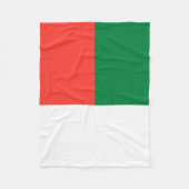 Vlag van Madagaskar Fleece Deken (Voorkant)