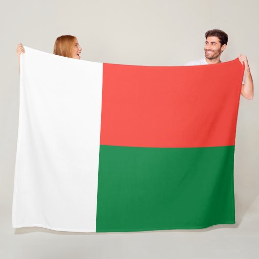 Vlag van Madagaskar Fleece Deken (In situ)