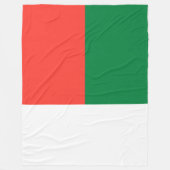 Vlag van Madagaskar Fleece Deken (Voorkant)