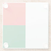 Vlag van Madagaskar Glazen Onderzetter (Achterkant)