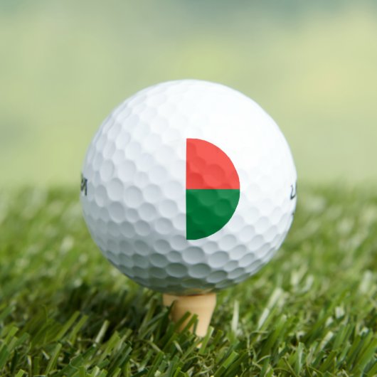 Vlag van Madagaskar Golfballen (Insitu Shirt)