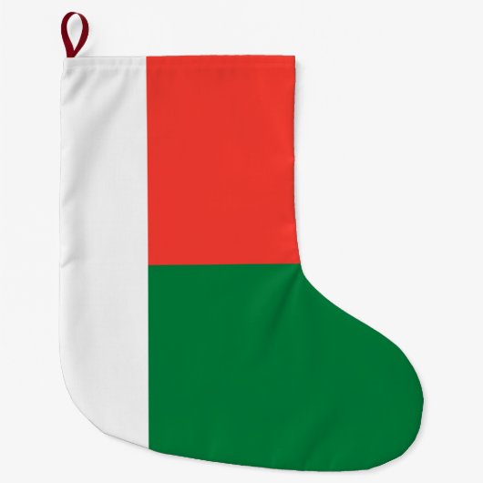 Vlag van Madagaskar Grote Kerstsok (Voorkant)