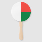Vlag van Madagaskar Handwaaier (Achterkant)