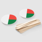 Vlag van Madagaskar Handwaaier (Niet-gemonteerd)