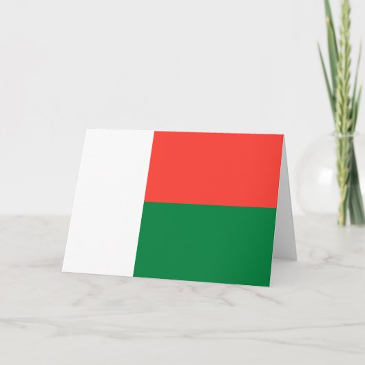 Vlag van Madagaskar Kaart (Voorkant)