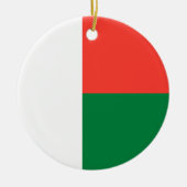 Vlag van Madagaskar Keramisch Ornament (Voorkant)