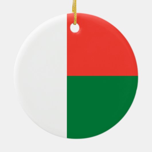 Vlag van Madagaskar Keramisch Ornament (Achterkant)