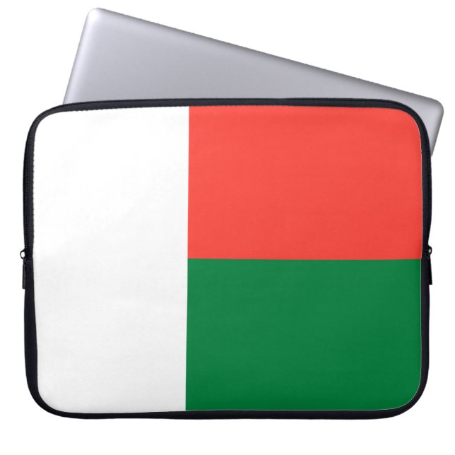 Vlag van Madagaskar Laptop Sleeve (Voorkant)