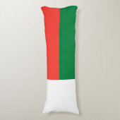 Vlag van Madagaskar Lichaamskussen (Voorkant Verticaal)