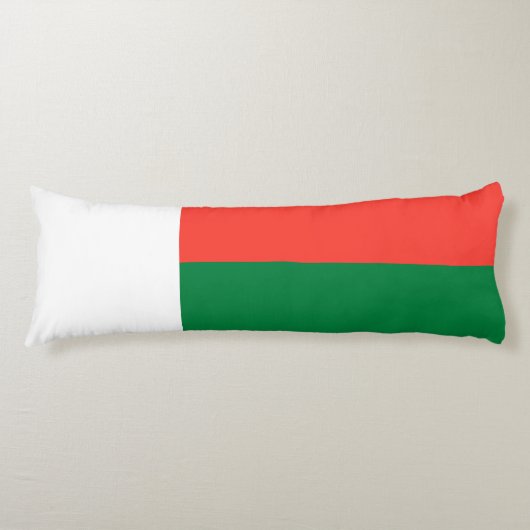 Vlag van Madagaskar Lichaamskussen (Voorkant)