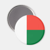 Vlag van Madagaskar Magneet (Voorkant / Achterkant)