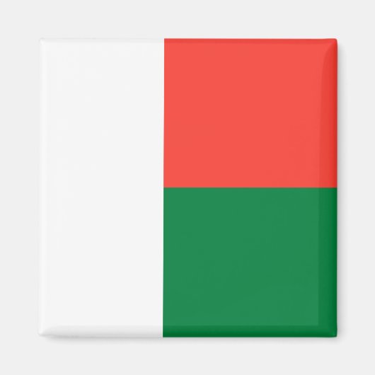 Vlag van Madagaskar Magneet (Voorkant)