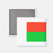 Vlag van Madagaskar Magneet (Voorkant / Achterkant)