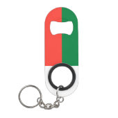 Vlag van Madagaskar Mini Flessenopener (Voorkant)