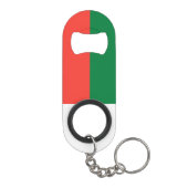 Vlag van Madagaskar Mini Flessenopener (Achterkant)