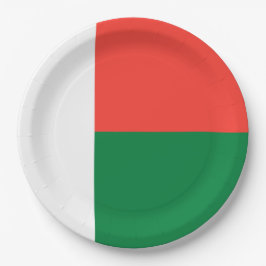 Vlag van Madagaskar Papieren Bordje
